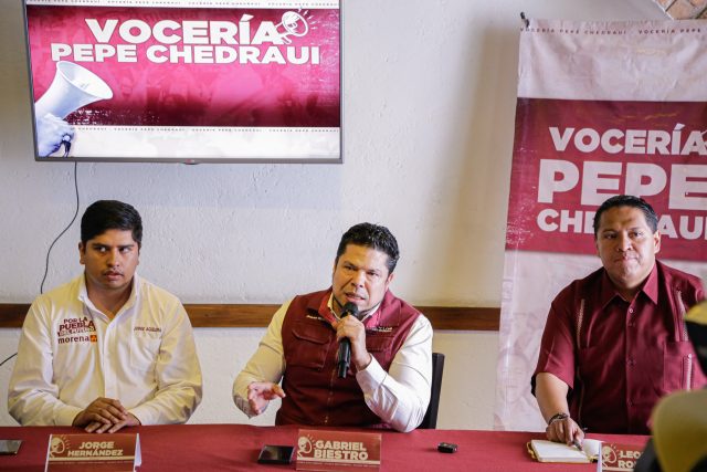 Morenistas acusan al “Prian” de pintar bardas en contra de José Chedraui