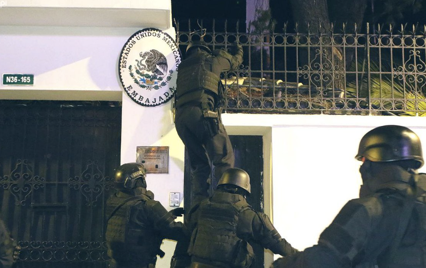 El asalto a la Embajada de México en Ecuador fue diseñado en Washington