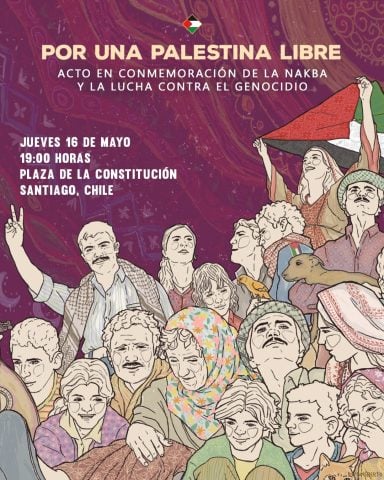 Acto en conmemoración de la Nakba y por la lucha contra el genocidio en Gaza