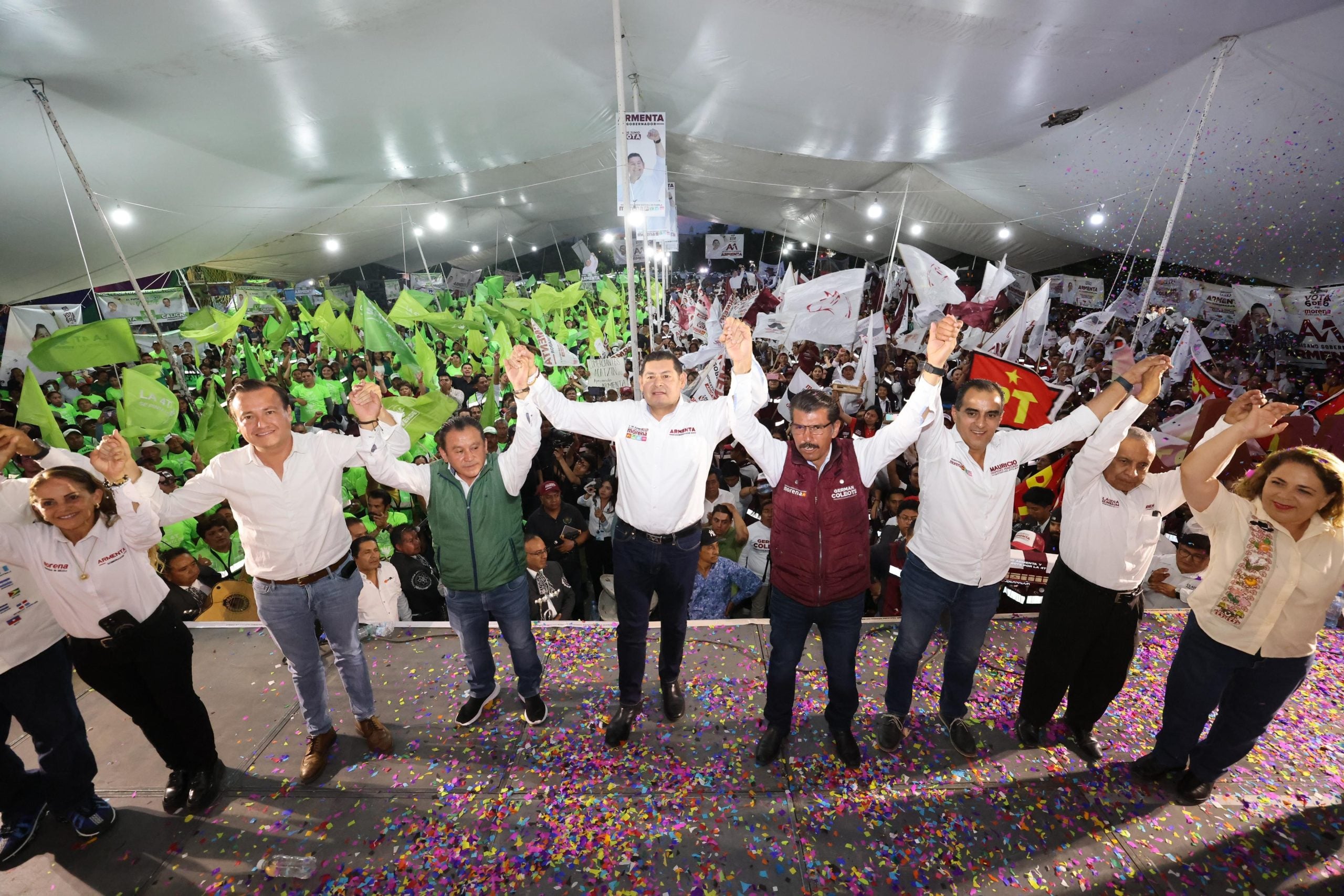 Armenta anuncia en Acatzingo el programa de obra comunitaria