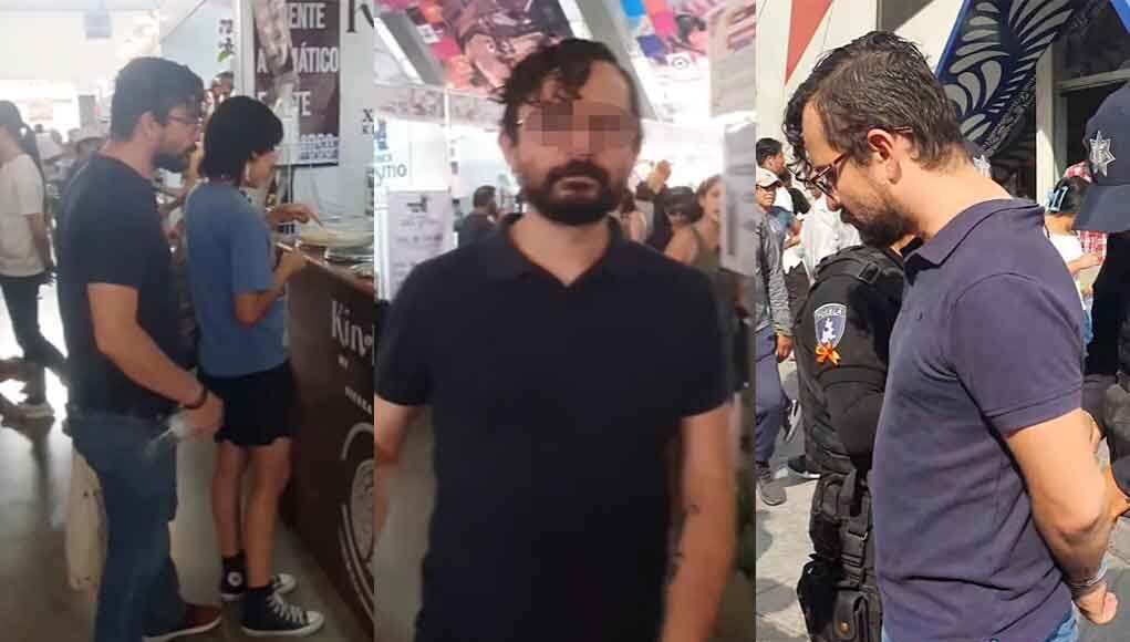 Detienen a acosador sexual en la Feria de Puebla