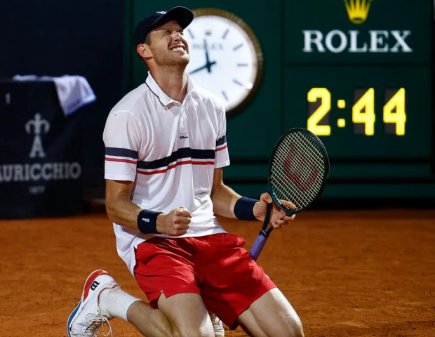 (VIDEO) Calentando motores: Así fue el punto ganador de Nico Jarry que lo llevó a la final de Roma