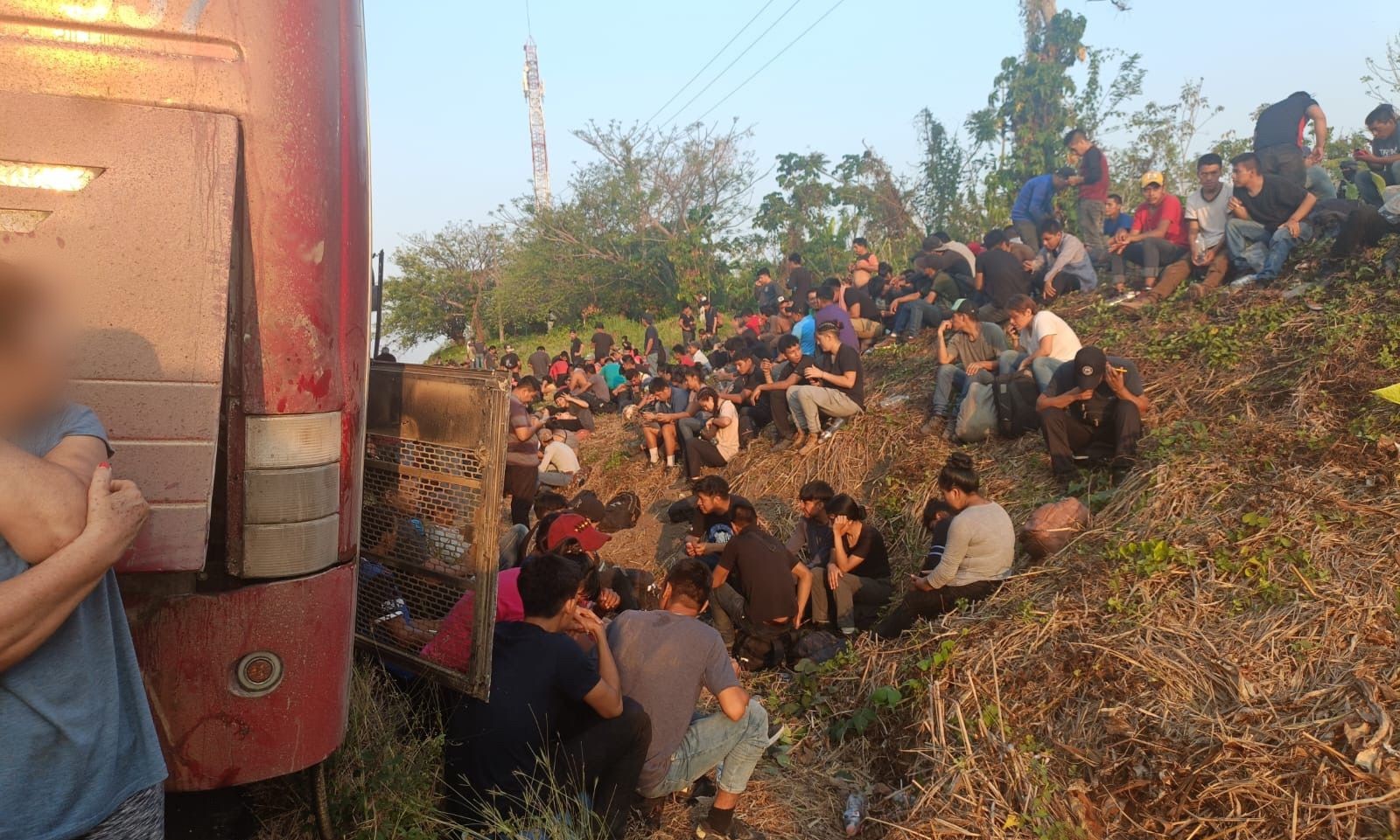 Veracruz: detienen a 407 migrantes abandonados en 3 autobuses
