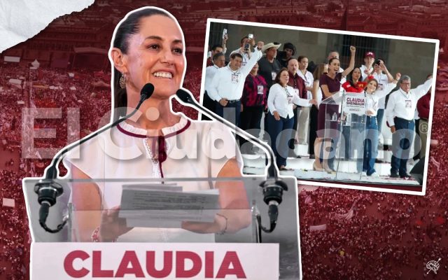Sheinbaum garantiza continuar el proyecto de transformación de AMLO