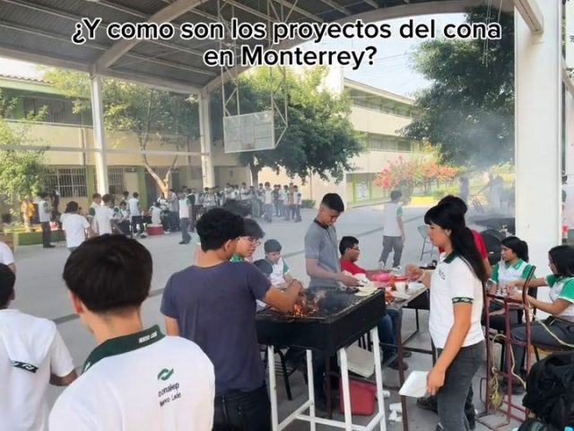 Alumnos de Conalep presentan ‘carnita asada’ como proyecto final en Monterrey
