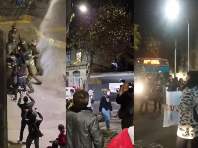 Denuncian fuerte represión de Carabineros a manifestación en apoyo a víctima de violación grupal