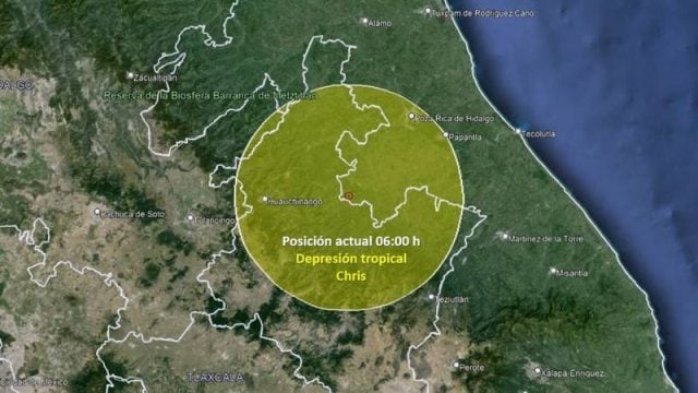 ¿Qué estados se verán afectados por las lluvias de la depresión ‘Chris’?