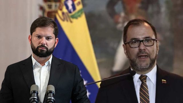 Canciller de Venezuela responde a Boric: «Ese es su gobierno que se arrodilla ante desmanes de la ultraderecha»