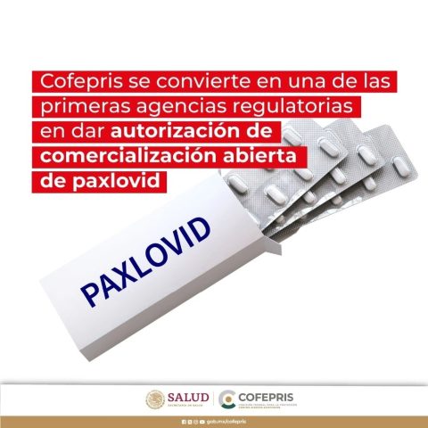 Cofepris autoriza comercialización de Paxlovid para tratar covid-19