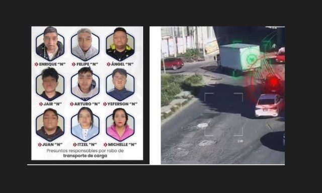 Policía municipal de Puebla detiene a presuntos integrantes de una banda dedicada al robo de transporte de carga