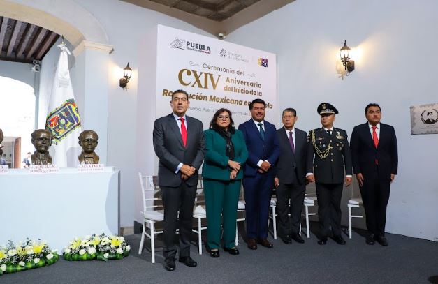 Conmemora gobierno estatal CXIV Aniversario del Inicio de la Revolución Mexicana en Puebla