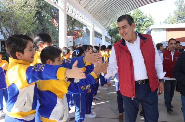 Sergio Salomon techado centro escolar morelos 8 noviembre