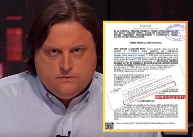 Revés judicial para Gabriel Alemparte: TC declaró ‘improcedente’ su petición contra la Ley Lafkenche