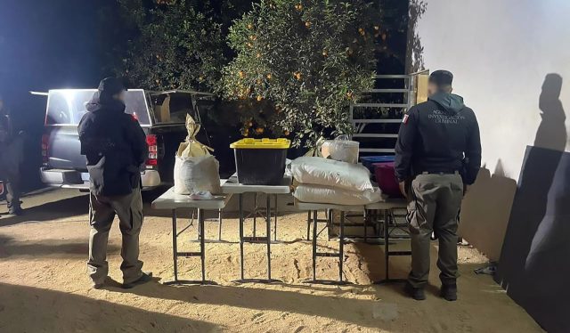FGR realiza operativo en Baja California y confisca 62 Kilos de probable fentanilo