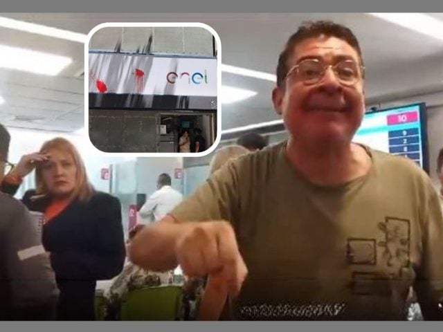 «El alza de la luz es un saqueo capitalista»: Sede de Enel en Santiago es blanco de protestas