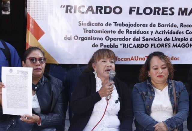 Crean sindicato «Ricardo Flores Magón»  trabajadoras de limpia en Puebla capital 