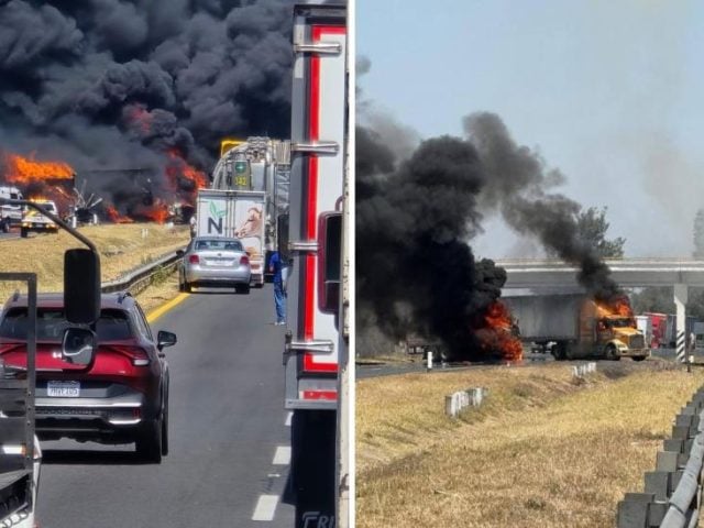 Quema de vehículos y bloqueos paralizan carreteras de Michoacán y Guanajuato