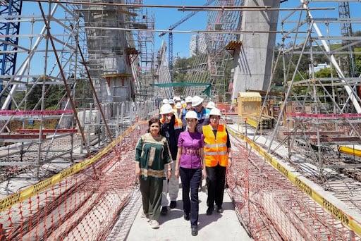 Claudia Sheinbaum supervisa tramo final del Tren El Insurgente