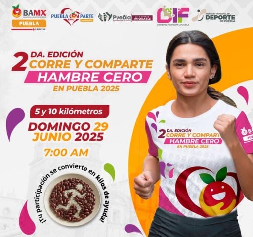 Carrera «Corre y Comparte 2025» busca beneficiar a 10 mil personas con despensas 