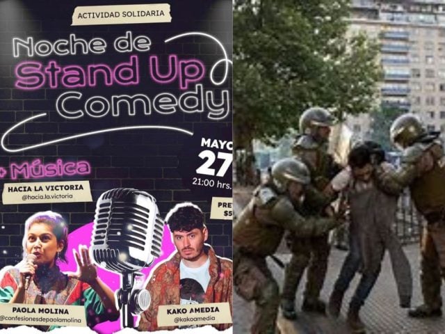 «Noche de Stand Up Comedy»: Realizan evento solidario para  víctimas y sobrevivientes de la represión durante el estallido