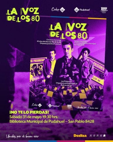 La Voz de los ’80 en versión sinfónica en Pudahuel