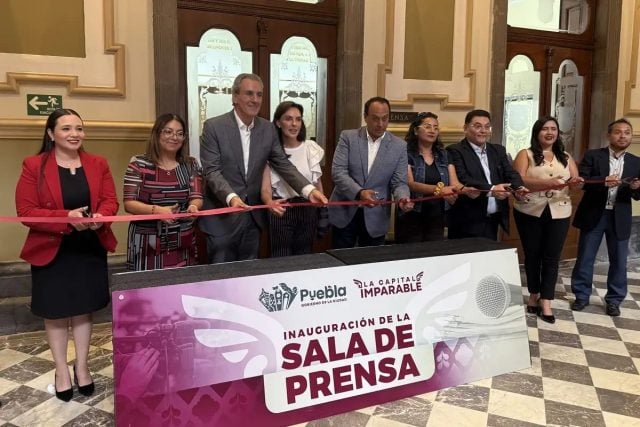 José Chedraui inaugura sala de prensa en Palacio Municipal como reconocimiento a las y los periodistas poblanos 