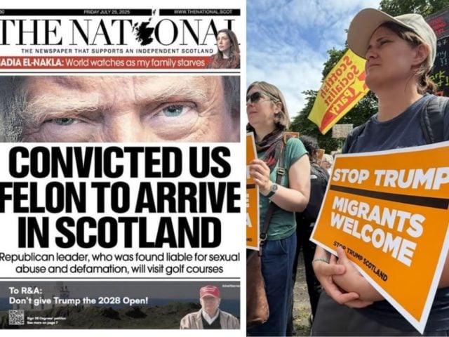 Trump no es bienvenido en Escocia