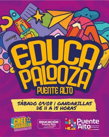 «Educapalooza Puente Alto»: Corporación Municipal invita a la comunidad a festival gratuito «lleno de música, talento y espíritu comunitario»