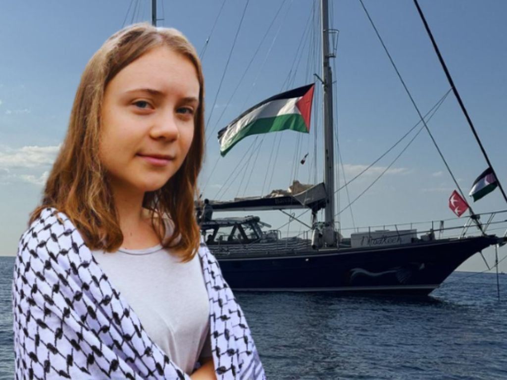 Greta Thunberg, Susan Sarandon y Z. Mandela se suman a flotilla que busca romper el bloqueo a Gaza