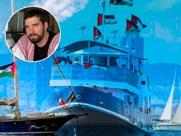 Bruno Gilga desde la Global Sumud Flotilla: “Queremos romper el cerco y que esta flotilla impulse acciones de solidaridad en todo el mundo”