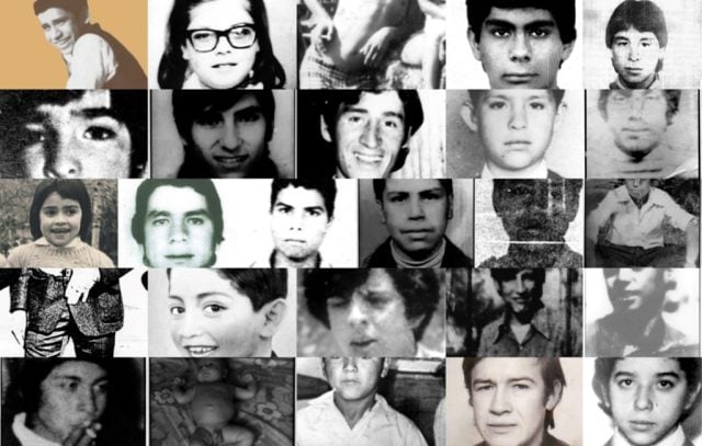 En memoria de niños, niñas y adolescentes víctimas de la Dictadura Militar en Chile