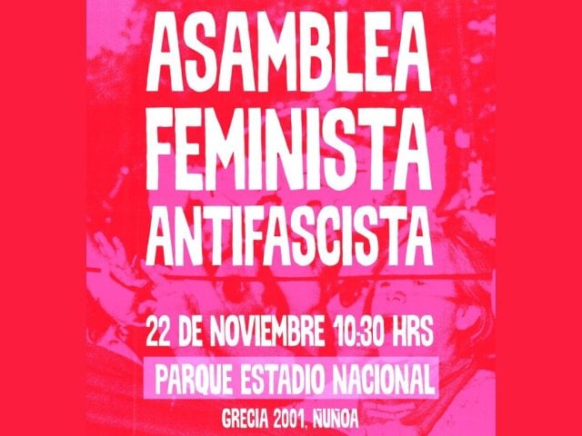 Coordinadora 8M convocó a una asamblea feminista antifascista ante avance de la ultraderecha y para organizar campaña de apoyo a Jara