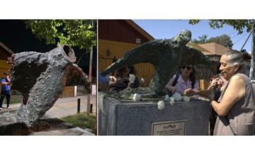 memorial de víctimas de DD.HH. en San Joaquín 3