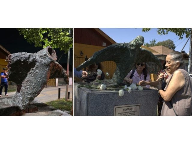 memorial de víctimas de DD.HH. en San Joaquín 3