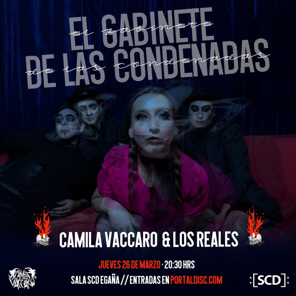 Santiago: Camila Vaccaro presenta en concierto su tercer disco «El Gabinete de las Condenadas»