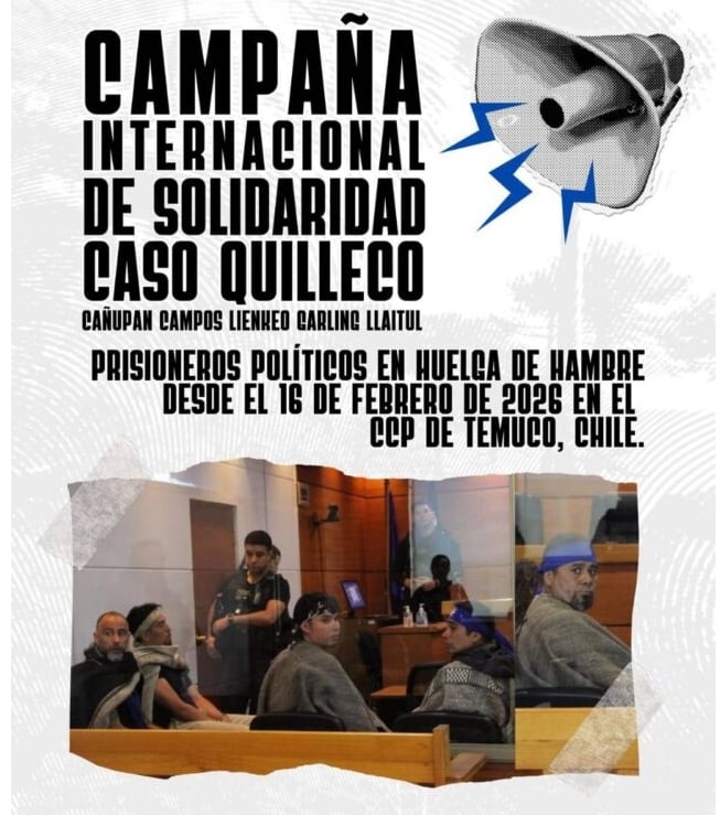 Caso Quilleco: reportan grave deterioro de salud de presos políticos mapuche tras 43 días de huelga