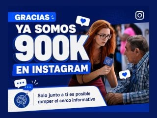 900 mil seguidores en Instagram