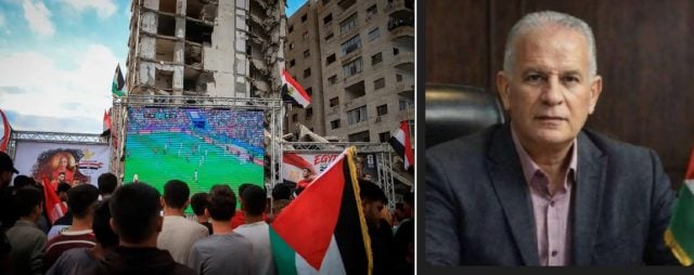 Miles despidieron a Mohammad al-Wahidi, el trabajador humanitario asesinado por Israel que llevó el Mundial a Gaza