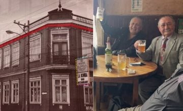 La Bomba Bar patrimonio valdiviano, edificio histórico y parroquianos en Valdivia